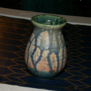 vintage pottery vase.signed